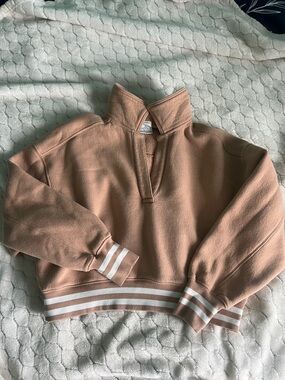 Women's Cropped Aerie Pullover Sweater - Dusty Rose